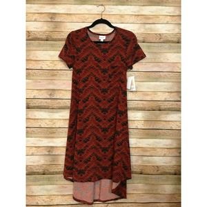 Lularoe Carly Dress Xs Chevron Tribal